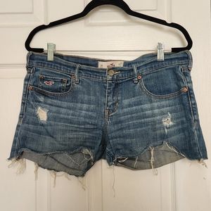 Hollister Cut Off Low Rise Denim Shorts